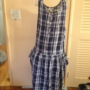 Plaid sleeveless dress